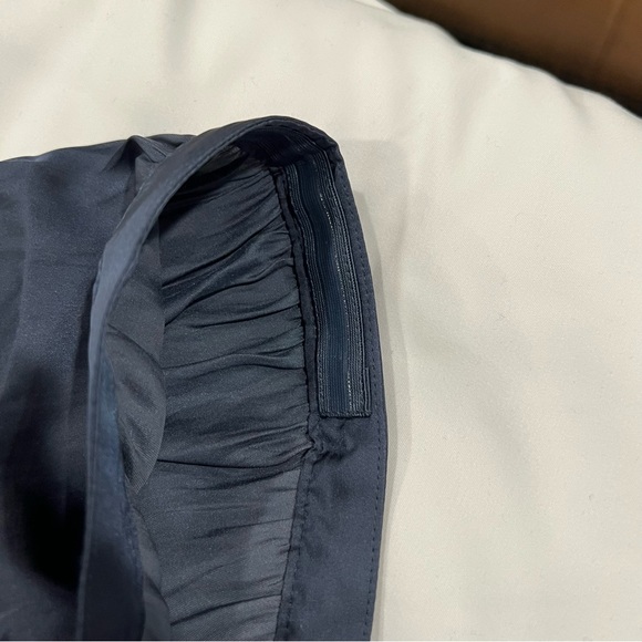 J.Crew Squareneck Smocked Featherweight Satin Top - Large - Picture 7 of 8